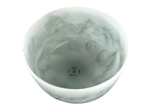 9" A Note 440Hz Perfect Pitch Moss Agate Empyrean Fusion Crystal Singing Bowl Crystal Vibes  #ca009app0 11002632
