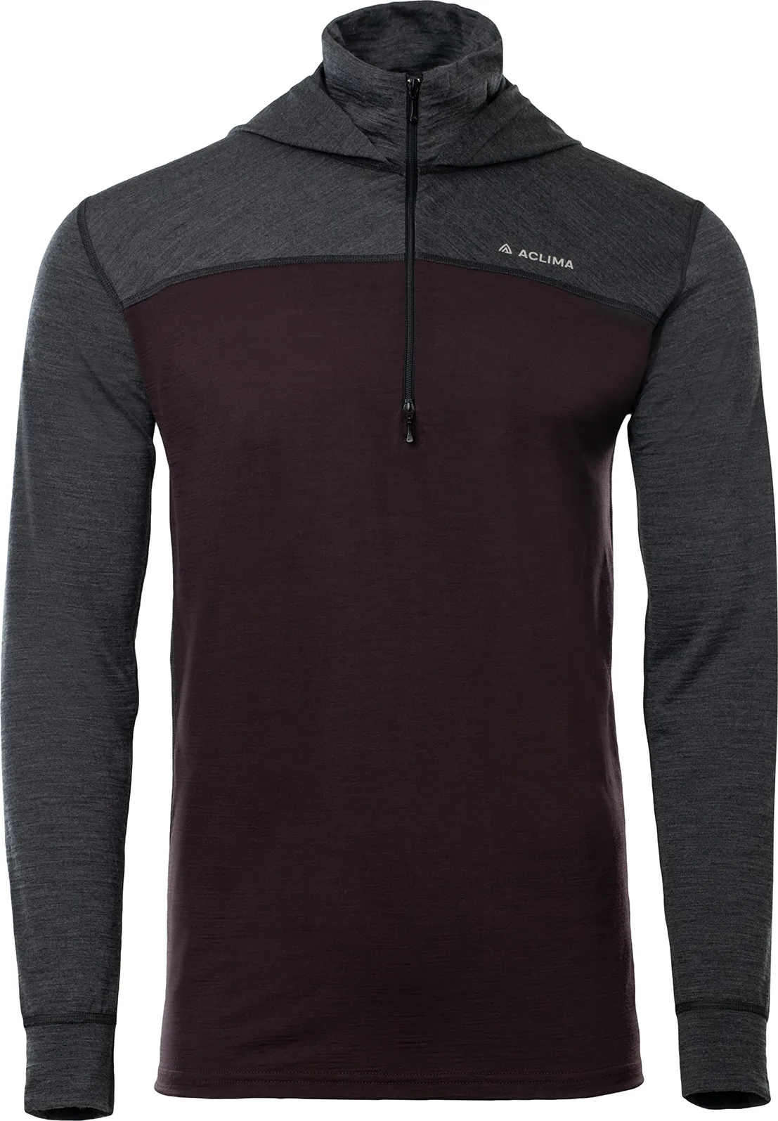 Aclima Men's LightWool 180 Hoodie Chocolate Plum/Marengo | Buy Aclima Men's LightWool 180 Hoodie Chocolate Plum/Mareng