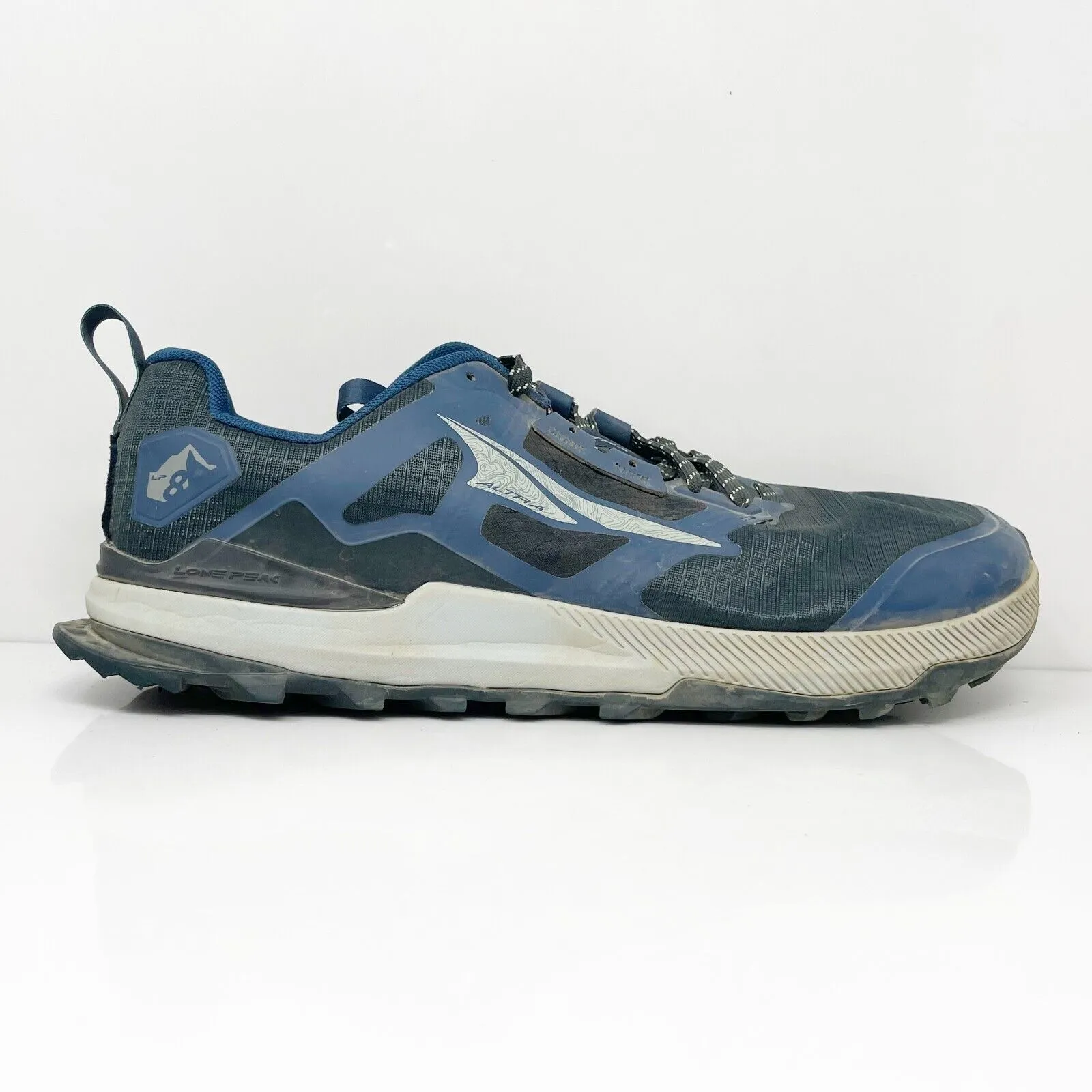 Altra Mens Lone Peak 8 AL0A85NC401 Blue Running Shoes Sneakers Size 10.5