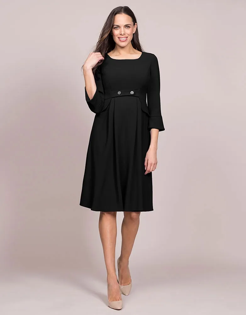 Black Tailored Maternity Dress