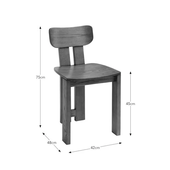 Cairo Dining Chair, Stained Ash