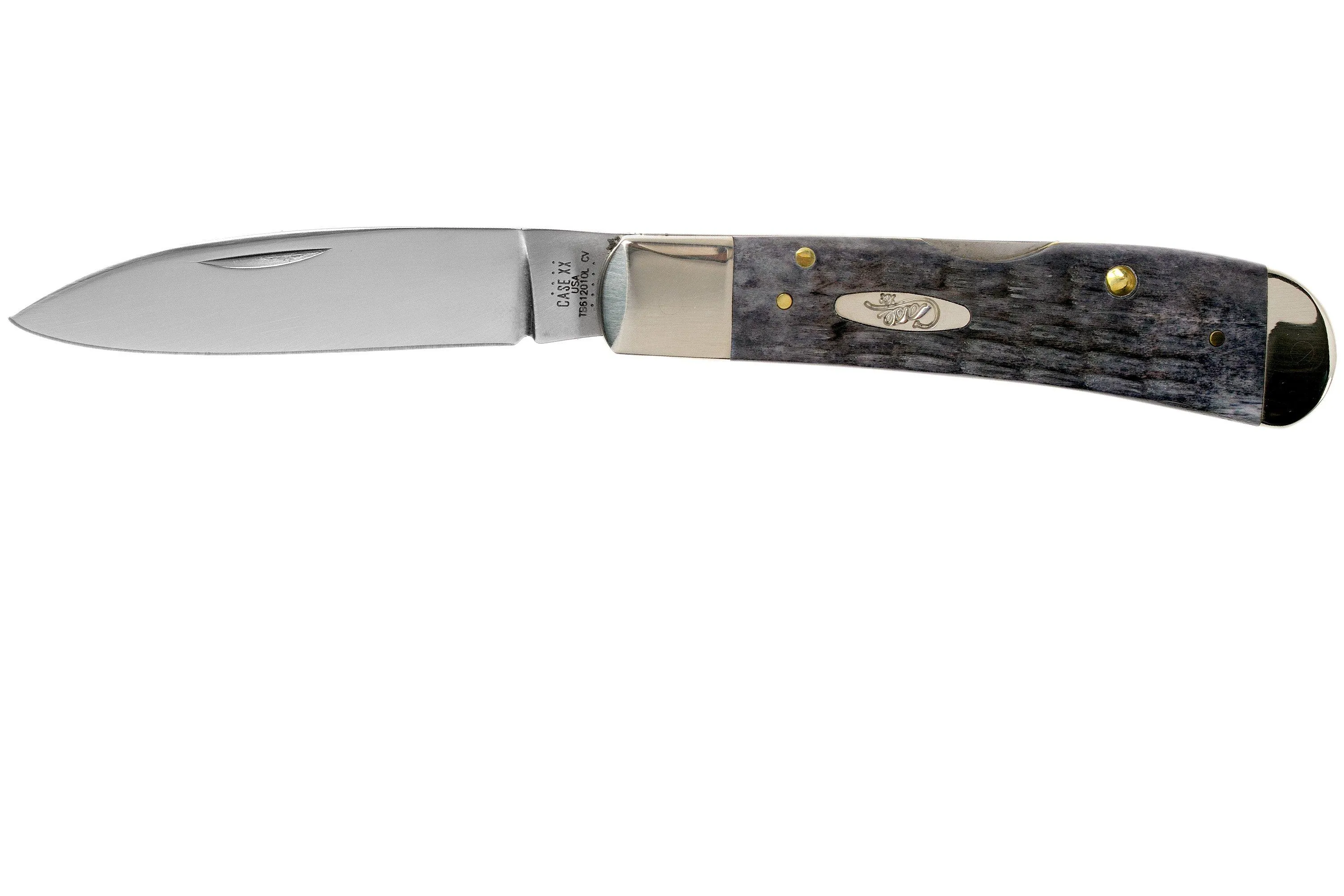 Case Tribal Lock Pocket Worn Grey Bone, Crandall Jig, 58411, TB612010L CV pocket knife