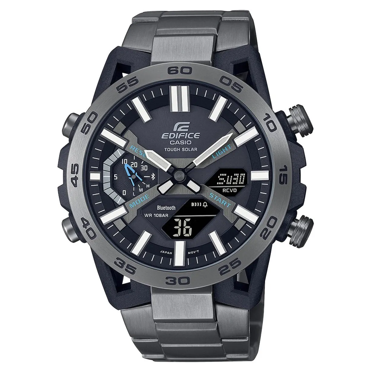 Casio Edifice  Black Dial Men 47.8mm