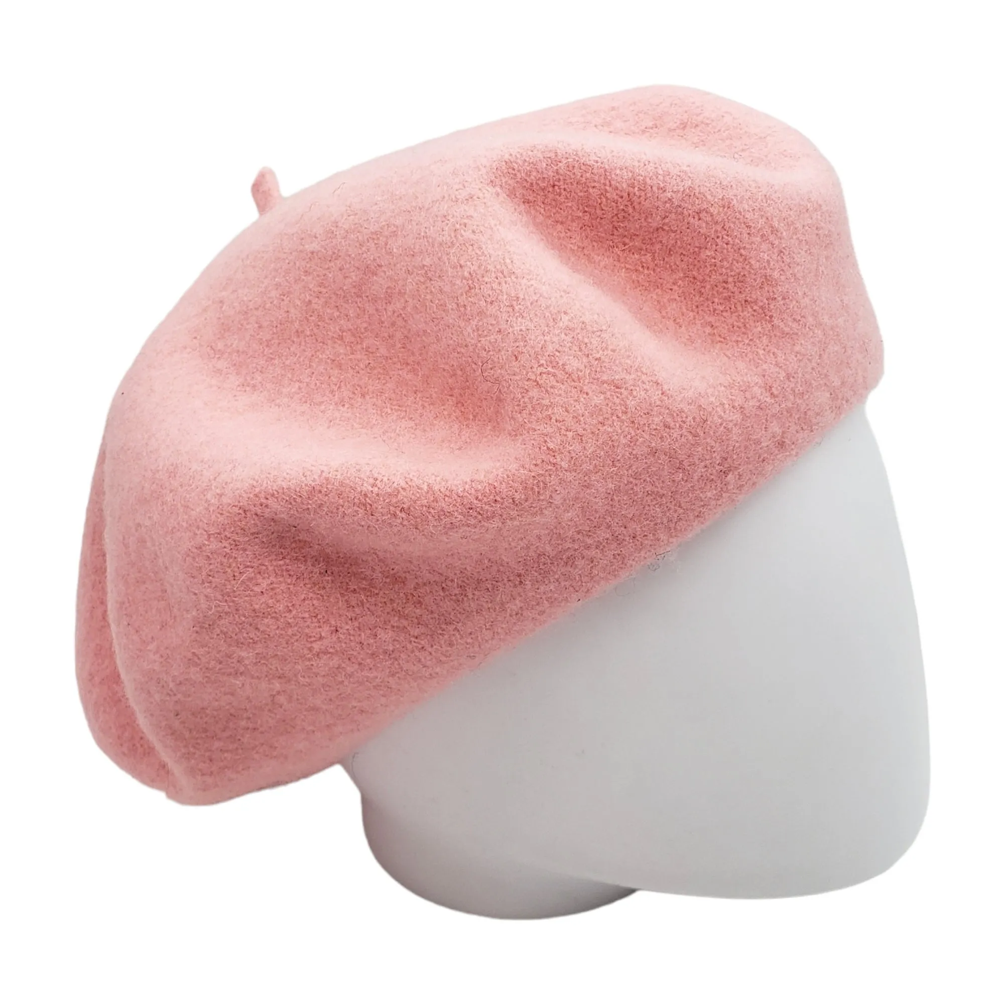 Christy's Pink Knitted Wool Beret