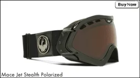Dragon Mace Goggles- Jet Stealth-Jet Polarized Lens