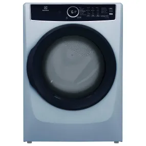 Electrolux 8 Cu. Ft. Front Load Gas Dryer with Sanitize in Glacier Blue