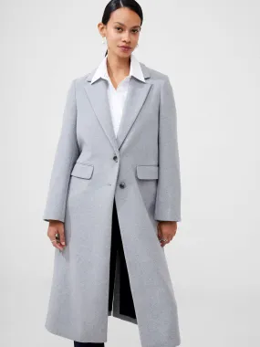 French Connection Grey Fawn Felt Coat