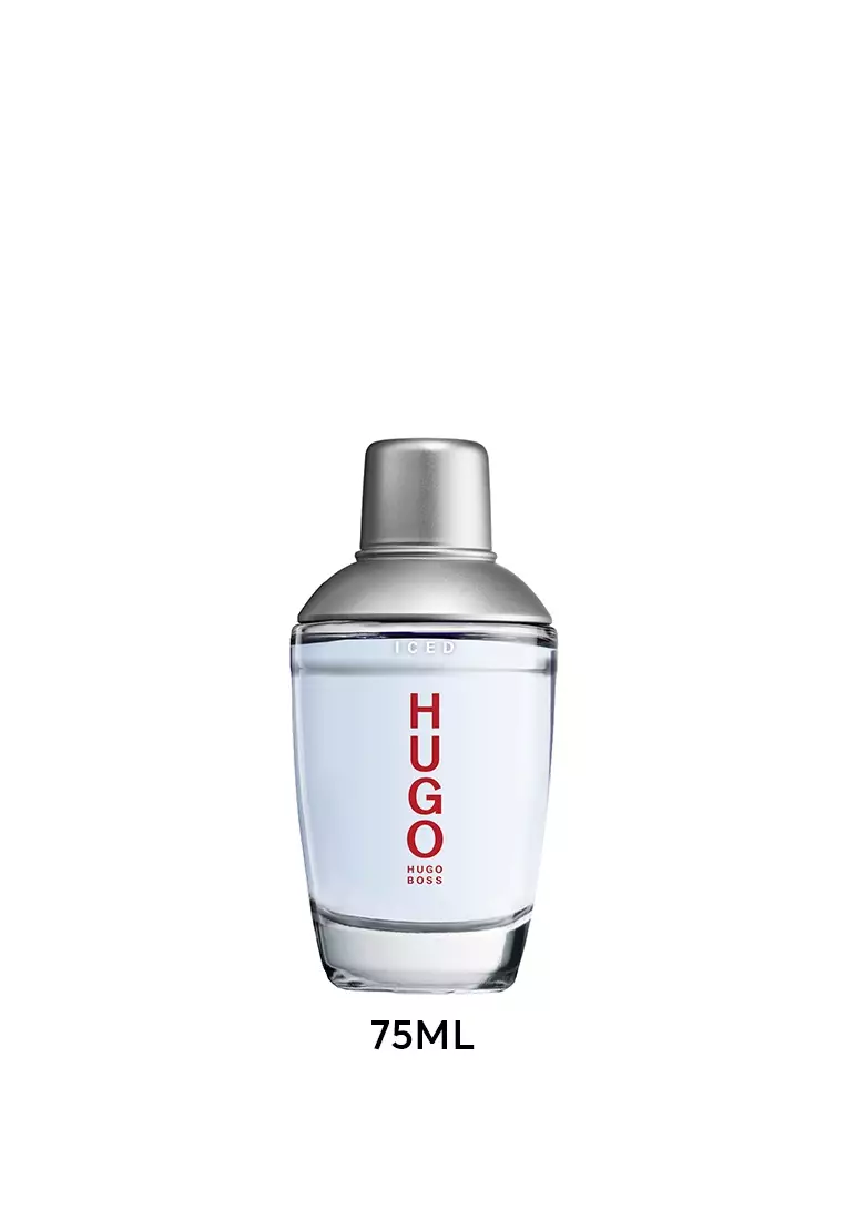 Hugo Boss Fragrances HUGO Iced Eau De Toilette For Men 75ml - Iced Mint, Frozen Wild Tea, Masculine Vertiver - Woody Aromatic Pe