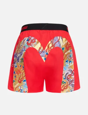 Japanese Dragon Daicock Foil Print Boxer Shorts