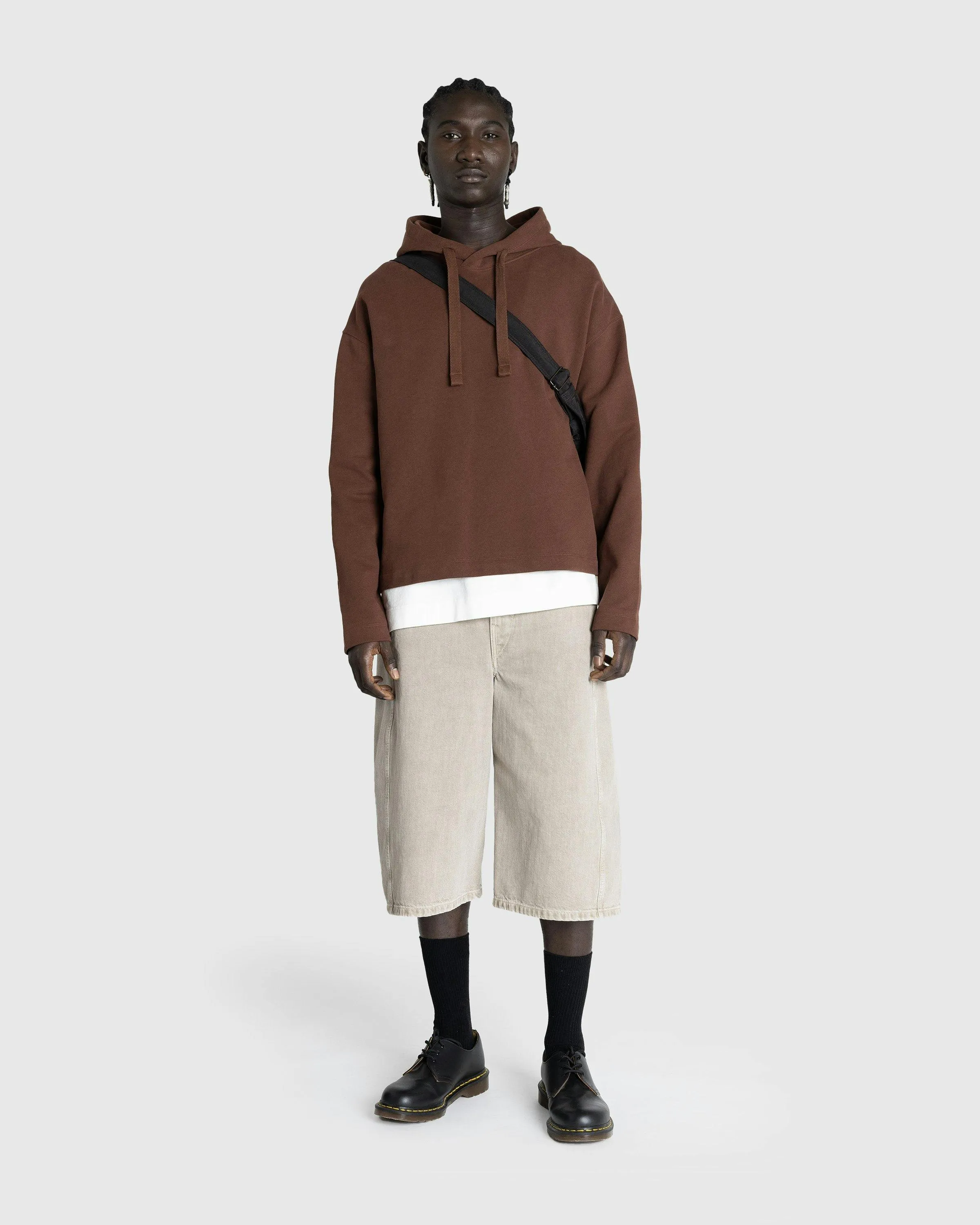 Lemaire – Minimal Hoodie Chocolate Fondant | Highsnobiety Shop
