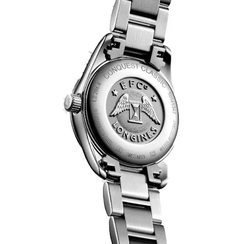 Longines Conquest Classic Black Mother-Of-Pearl dial Women 29.5mm