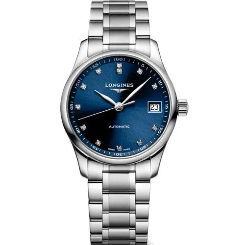 Longines Master Collection Blue Dial Women 34mm