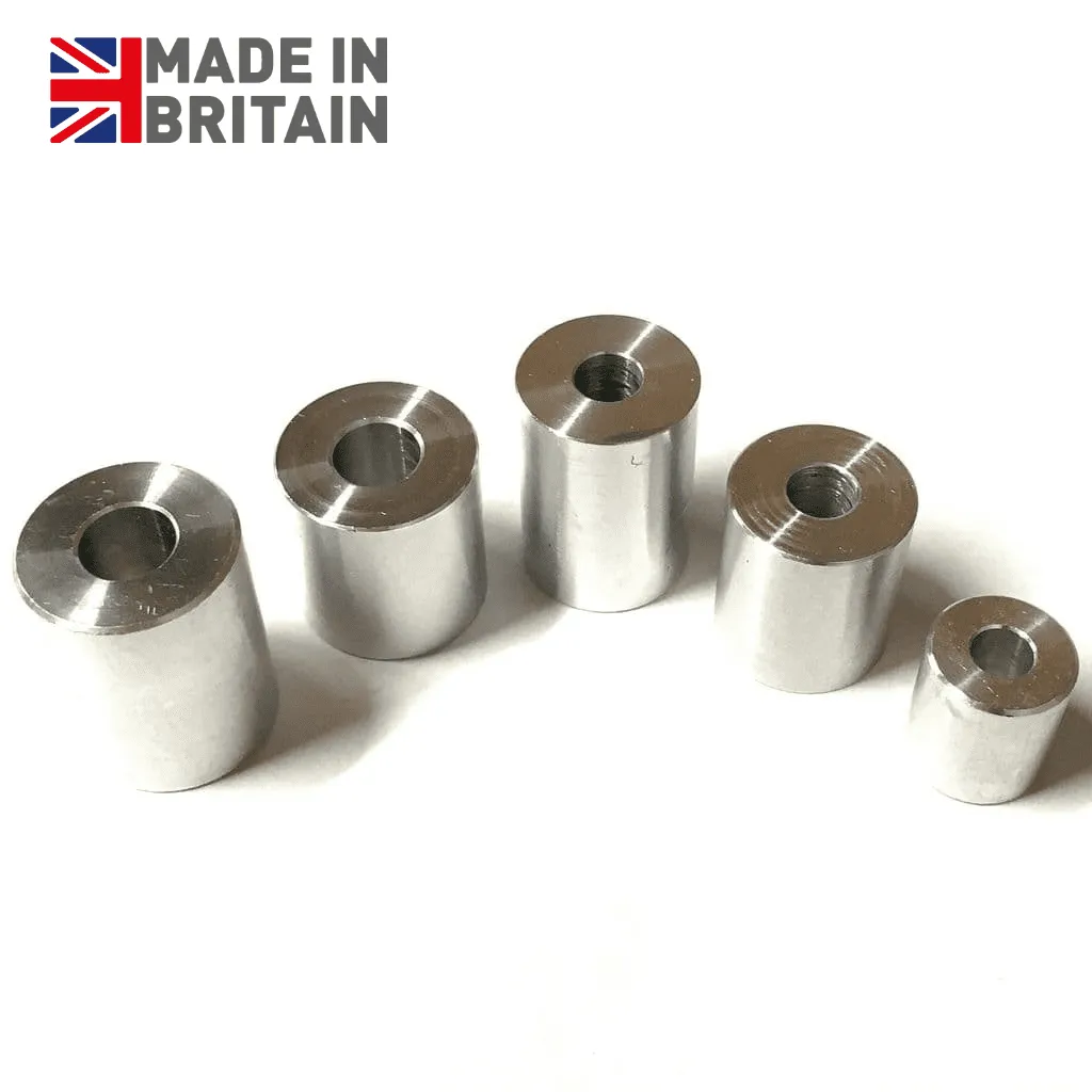 M3 x 8mm O/D x 8mm Length Spacers - 6082 Aluminium