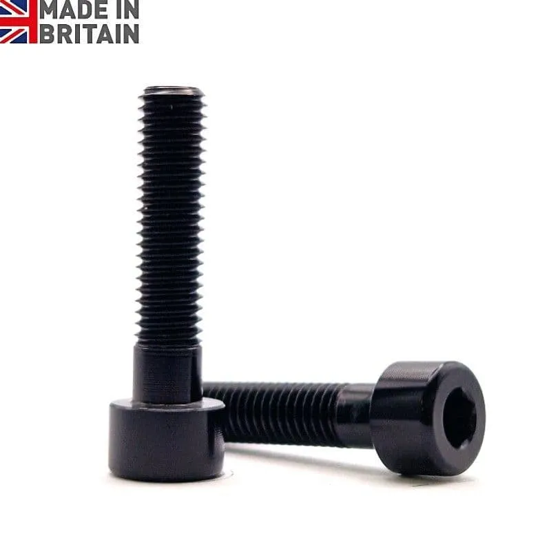 M8 x 40mm Socket Cap Head Screws (DIN 912) - Aluminium 7075 Anodised Black