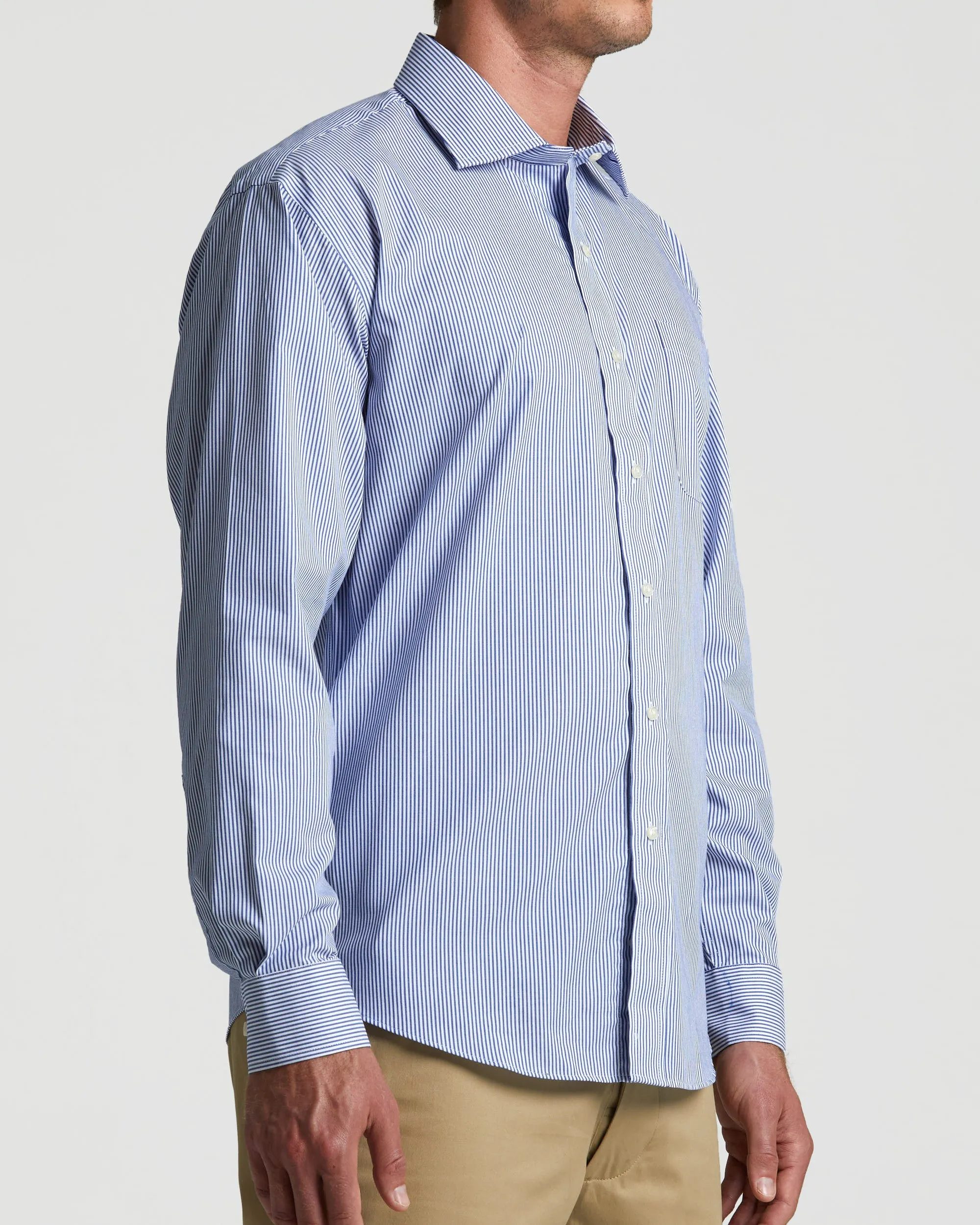 MagnaClick Long Sleeve Striped Shirt