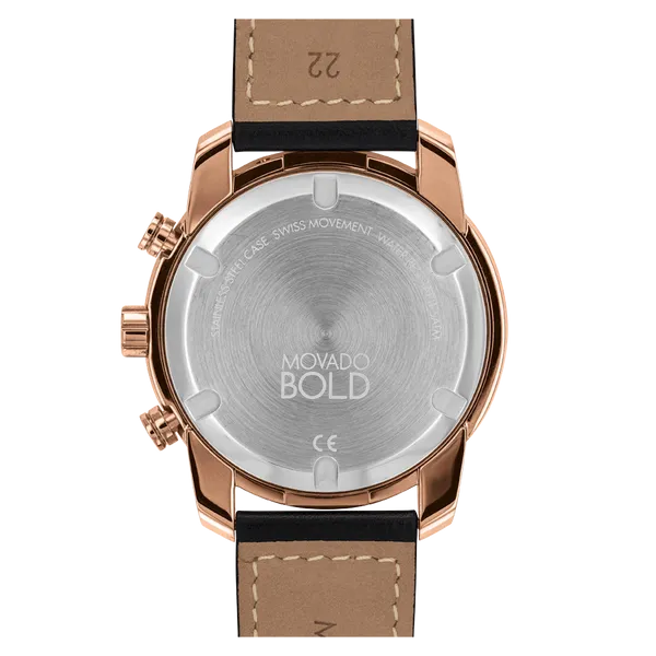 Movado Bold Verso Gunmetal Dial Men 44mm