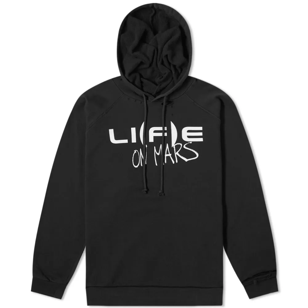 Raf Simons Oversized Life HoodyBlack