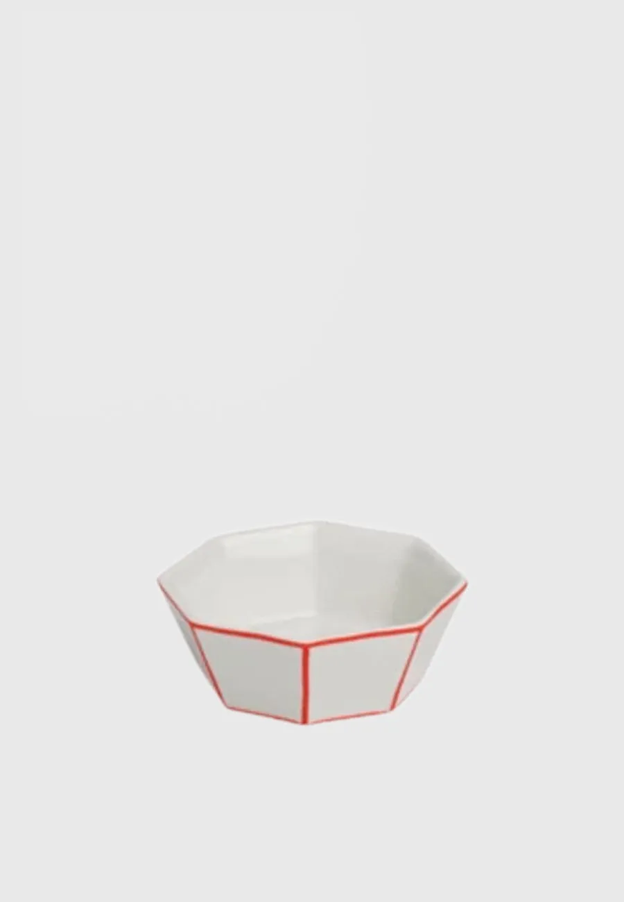 Ring Dish - red edge