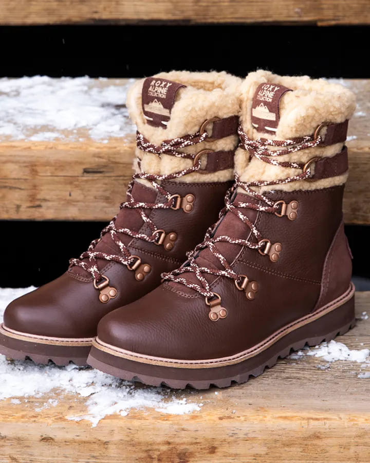 Roxy Brandi II Womens Apres Boots Chocolate 2023 | Apres Boots Womens | Snow Skiers Warehouse