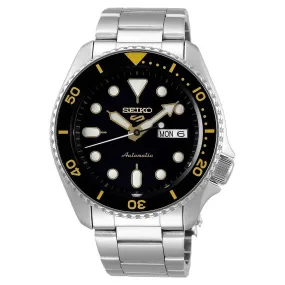 Seiko 5 Sports Black Dial Men 42.5mm