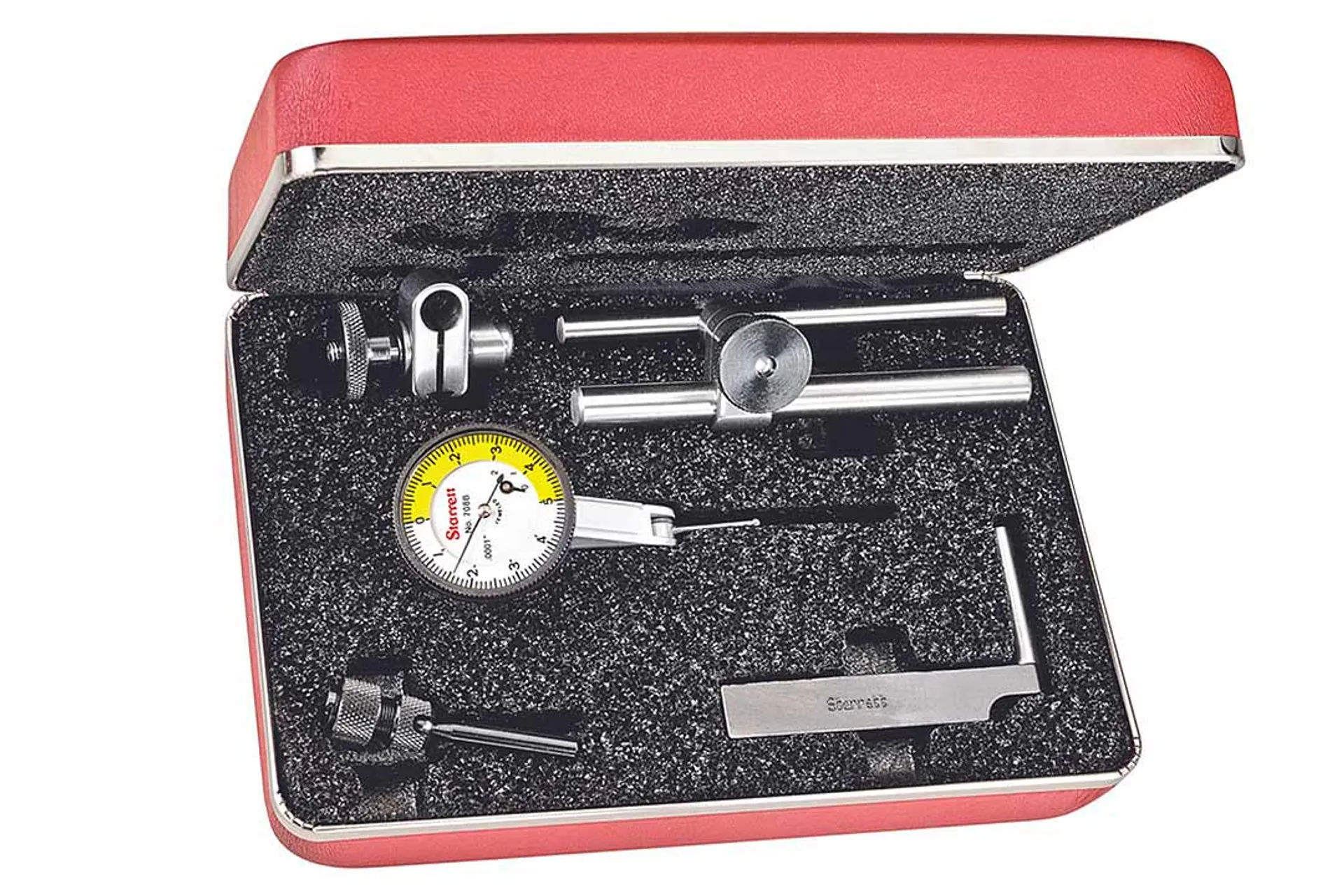 Starrett 708BCZ DIAL TEST INDICATOR SET WITH ATTACHMENTS