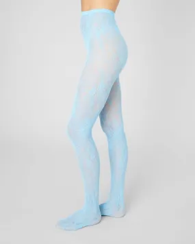 Swedish Stockings Tights Lace Rosa Sky Blue