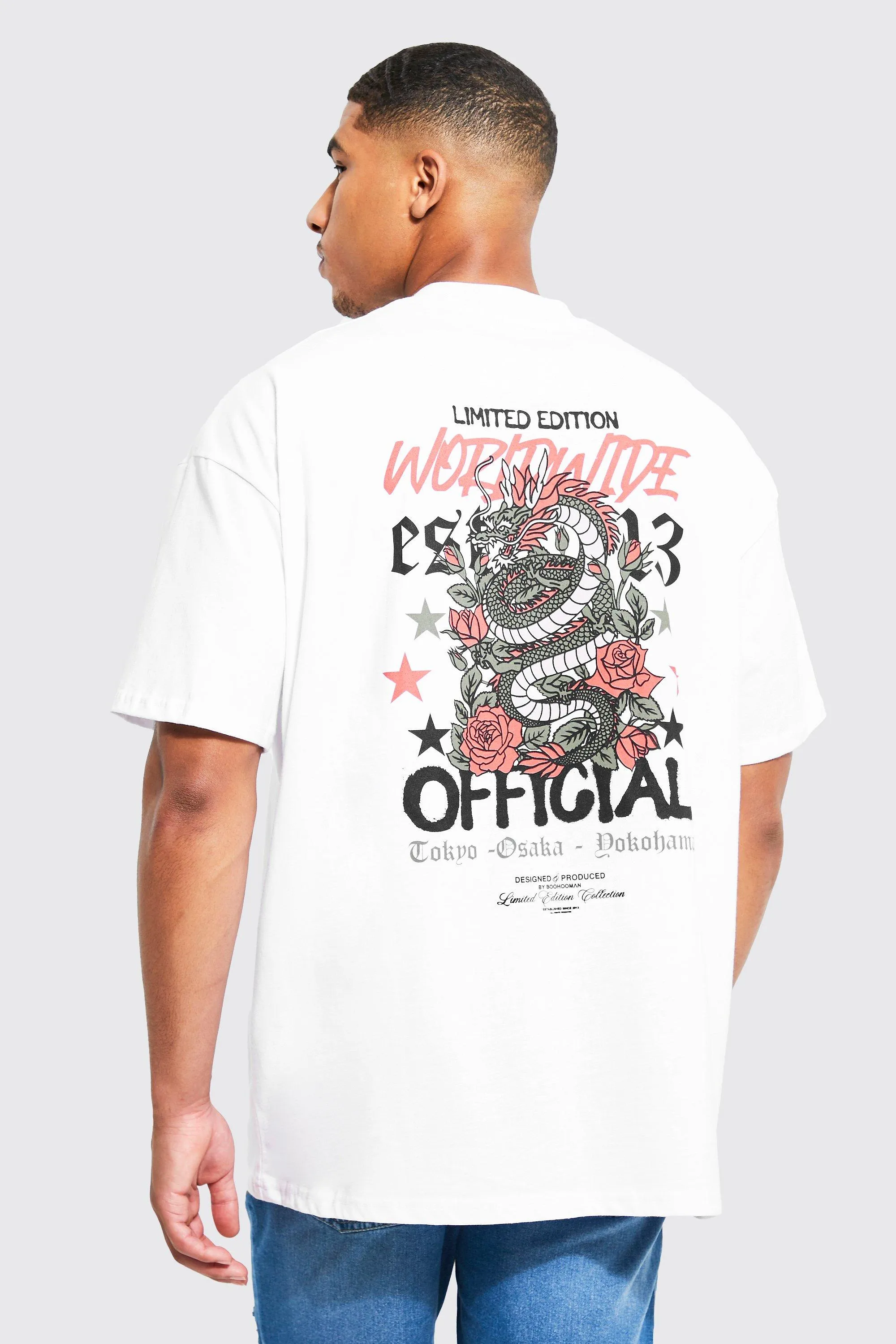 Tall Dragon Back Graphic T-shirt